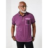 Joe Browns Men's Acid Wash Vintage Look Polo Top