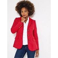 Joe Browns Women/'s Checked Single Breasted Jacket, red, 10