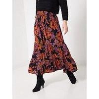 Joe Browns Women's Bold Floral Print Button Front Maxi Skirt