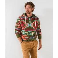 Joe Browns Men's Aztec Print Contrast Hoodie