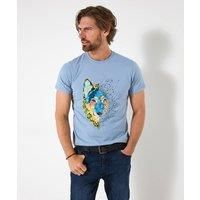 Joe Browns Men's Wolf Contrast Print Crew Neck Tee