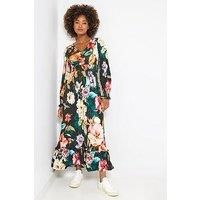 Joe Browns Women's Autumnal Floral Print Jersey Maxi Dress