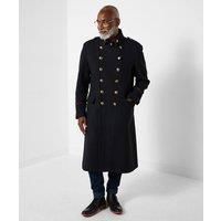 Joe Browns Mens Double-Breasted Longline Military Coat Black