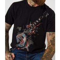 Joe Browns Mens Music Inspired Bold Crew Neck T-Shirt Black