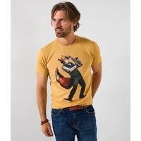 Joe Browns Mens Fox Crew Neck T shirt Yellow