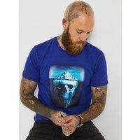 Joe Browns Mens Casual Relaxed Skull Print Tee Blue