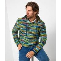 Joe Browns Mens Button Placket Hoodie Multicoloured
