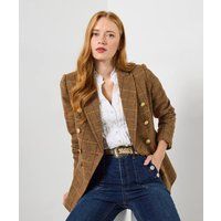 Joe Browns Womens Classic Heritage Tweed Jacket Brown