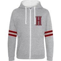 Harry Potter Men's Hogwarts Alumni Full Zip Hoodie in Grey | Size: Small