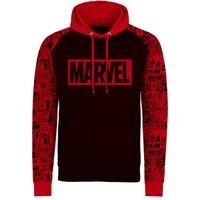 Marvel Comics Men's Logo Hoodie in Black | Size: Medium