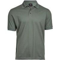 TEE JAYS Men's Luxury Stretch Pique Polo Shirt in Pale Green | Size: Small