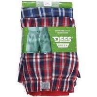 Duke Mens Plaid D555 Kingsize Woven Boxer Shorts (2 Pairs) DC203