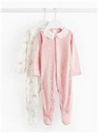 Peter Rabbit Frill Collar Printed Sleepsuit 2 Pack Newborn