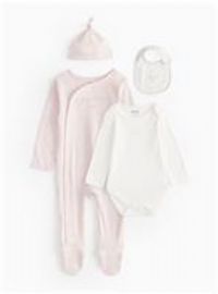 Pink Hello Little Love 4 Piece Baby Starter Set Newborn