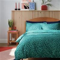 Habitat Emerald Brush Strokes Green Bedding Set - Single
