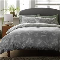 Habitat Floral Trail Grey Bedding Set - Kingsize