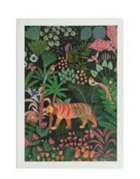 Habitat Enchanted Jungle Print Unframed Wall Art - A3