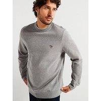 Ps Paul Smith Regular Fit Zebra Crew Sweatshirt - Grey