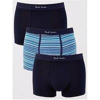 Paul Smith Stretch Cotton Trunks 3 Pack Colour : Navy, Size : LARGE