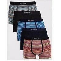 Ps Paul Smith 5 Pack Signature Stripe Trunks - Multi