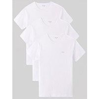 Ps Paul Smith 3 Pack Left Chest T-Shirts - White