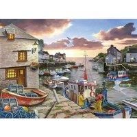 House of Puzzles - Big 250 Piece Jigsaw Puzzle - Harbour Lights