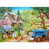 The House of Puzzles - Farm Fresh Jigsaw - 500 Piece Jigsaws For Adults, Artist Illustrated, Scenic Landscape, Deluxe Puzzle Gifts