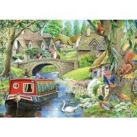 The House of Puzzles - Taking It Easy Jigsaw - Big 250 Piece Jigsaws For Adults & Kids, Extra Large Pieces, Artist Illustrated, Scenic Landscape, Deluxe Puzzle Gifts