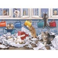 The House of Puzzles Kitty Litter BIG 250 Piece Jigsaw Puzzle, none