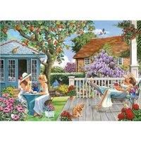 The House of Puzzles - Ladies Of Leisure Jigsaw - Big 250 Piece Jigsaws For Adults & Kids, Extra Large Pieces, Artist Illustrated, Scenic Landscape, Deluxe Puzzle Gifts