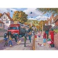 The House of Puzzles - Coalman Delivery Jigsaw - 1000 Piece Jigsaws For Adults, Artist Illustrated, Scenic Landscape, Deluxe Puzzle Gifts