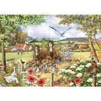 The House of Puzzles - Bonnie & Clyde Jigsaw - Big 250 Piece Jigsaws For Adults & Kids, Extra Large Pieces, Artist Illustrated, Scenic Landscape, Deluxe Puzzle Gifts