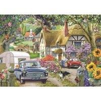 The House of Puzzles - Off We Go Jigsaw - Big 250 Piece Jigsaws For Adults & Kids, Extra Large Pieces, Artist Illustrated, Scenic Landscape, Deluxe Puzzle Gifts