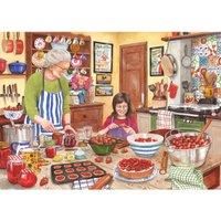 The House of Puzzles - Strawberry Jam Jigsaw - Big 250 Piece Jigsaws For Adults & Kids, Extra Large Pieces, Artist Illustrated, Scenic Landscape, Deluxe Puzzle Gifts