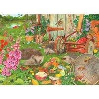 The House of Puzzles - Bottom Of The Garden Jigsaw - 1000 Piece Jigsaws For Adults, Artist Illustrated, Scenic Landscape, Deluxe Puzzle Gifts