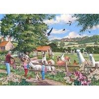 The House of Puzzles Llama Mamas1000 Piece Jigsaw Puzzle, none