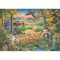 The House of Puzzles - Catch Me If You Can Jigsaw - Big 500 Piece Jigsaws For Adults, Extra Large Pieces, Artist Illustrated, Scenic Landscape, Deluxe Puzzle Gifts