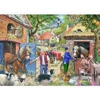 The House of Puzzles - Appletree Lane Jigsaw - 1000 Piece Jigsaws For Adults, Artist Illustrated, Scenic Landscape, Deluxe Puzzle Gifts