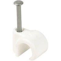 10mm - 12mm Masonry Nail In Quality Talon Pipe Wall Clips Clamps pack 20 NCW10