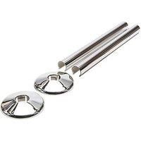 Talon Snappit Radiator Pipe Covers & Sleeves 200mm - 15mm Chrome