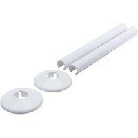 Designer TRV Thermostatic Towel Rail Radiator Valves 15mm WHITE Angled Corner