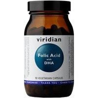 Viridian Folic Acid (400ug) with DHA - 90 Vegetarian Capsules
