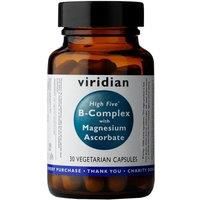 Viridian HIGH FIVE B-Complex and Magnesium Ascorbate - 30 Vegicaps