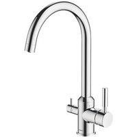 BWT BWTDWFK-TRI FLO Premium Drinking Water Filtration System, Chrome Finish