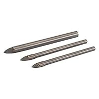 Silverline 217584 Tile and Glass Drill Bit Set 3pce 5, 6 and 8 mm