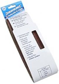 Silverline 433236 Sanding Belts 75 x 533 mm - 80 Grit, Pack of 5