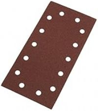 Silverline 457004 Hook and Loop 1/2 Sheets Punched 10pk 80 Grit
