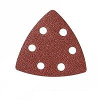 Silverline 820937 Hook and Loop Triangle Sheets - 90 mm, Set of 10