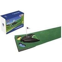 PGA TOUR 6FT GOLF PRACTICE PUTTING MAT WITH AUTO BALL RETURN +FREE TRAINING DVD