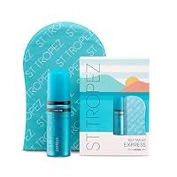 St.Tropez Self Tan Express Starter Kit, Express Mousse 50ml, Applicator Mitt, Develops in 1-3 Hours, Streak-Free Finish, Vegan, Natural & Cruelty Free